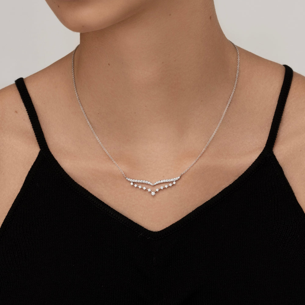 Sway Floating Diamond Necklace